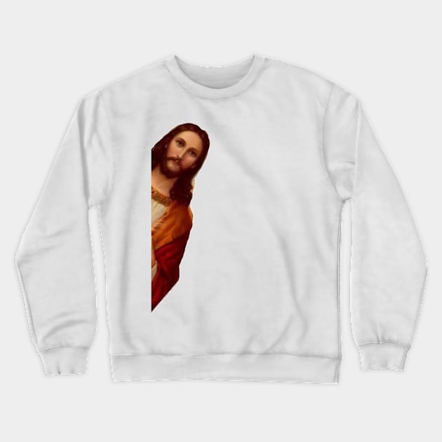 Jesus is watching you Crewneck Sweatshirt by ghjura